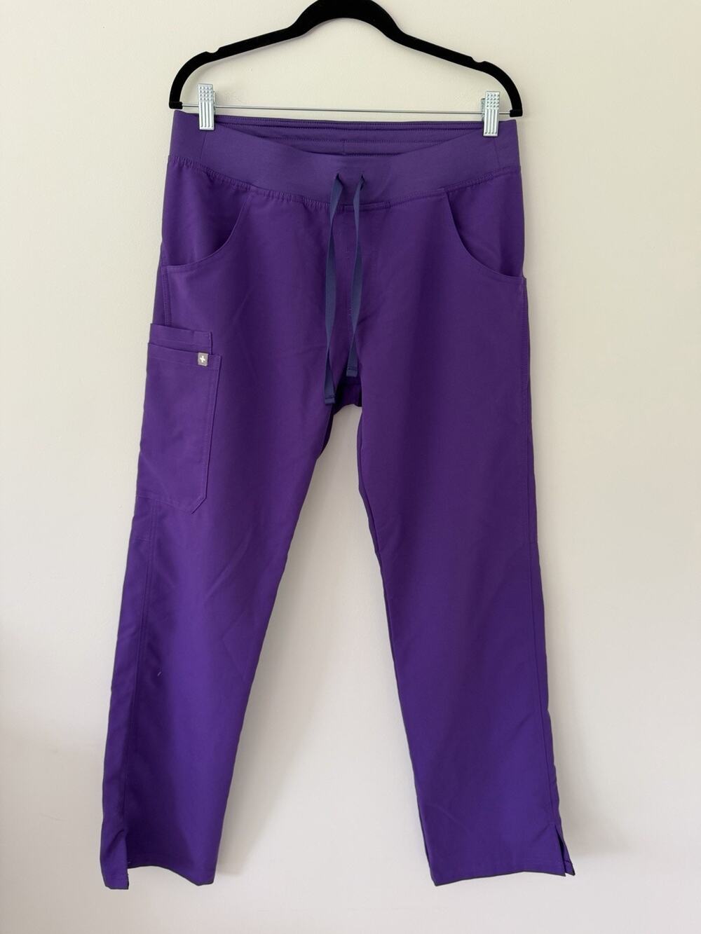 FIGS Kade Cargo Scrub Pants M Purple Straight Leg Technical Collection T21004